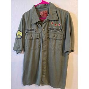 Hard Rock Cafe Phoenix Military Style Shirt Men's Size Large